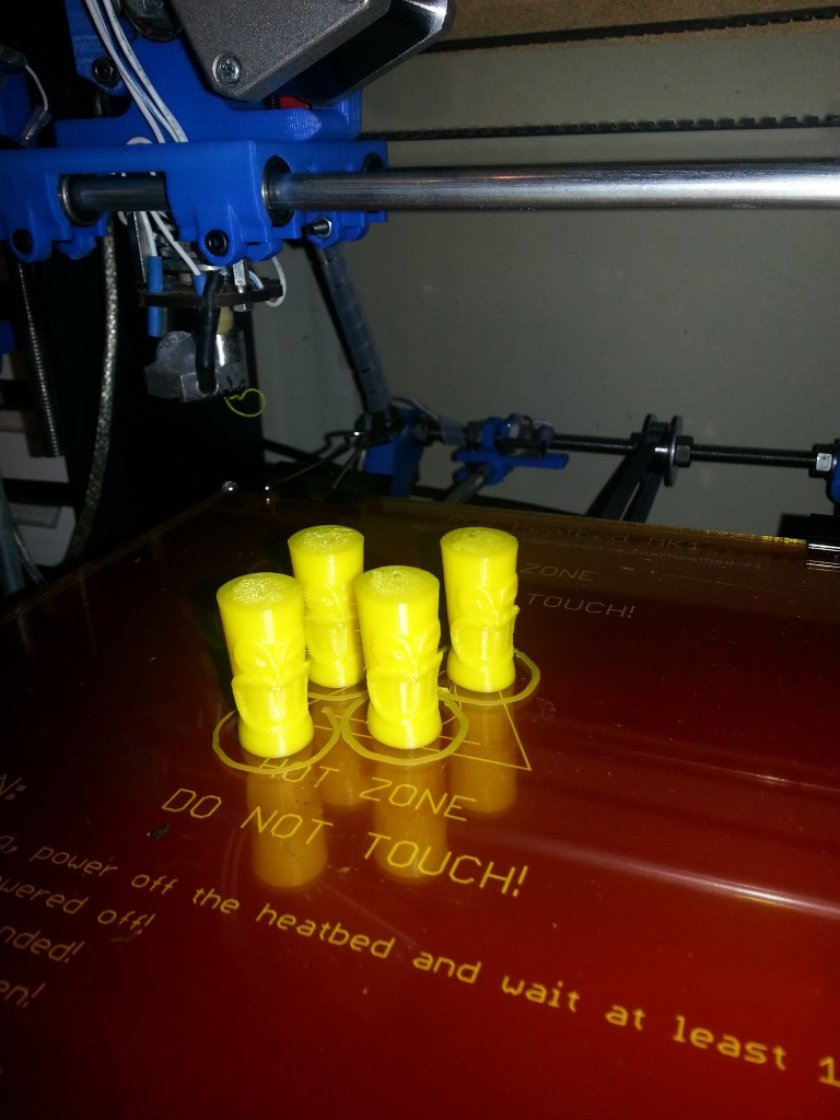 Tiki Chess pawns on Prusa